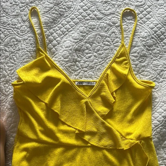 Yellow Ruffled Dress - Picture 3 of 3